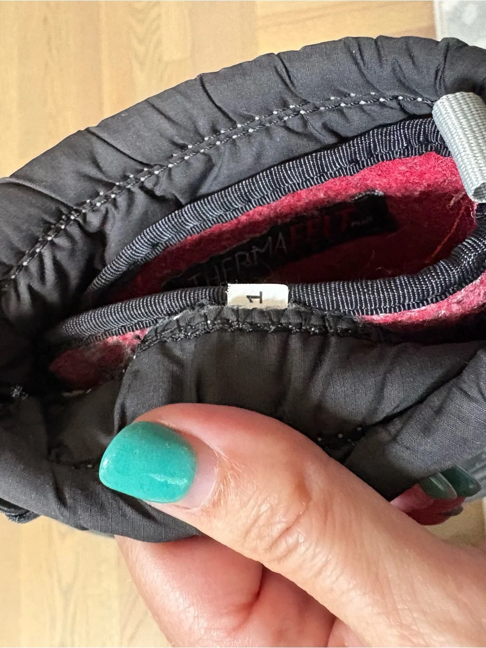 The North Face Kids Black Snow Boots with Lining
